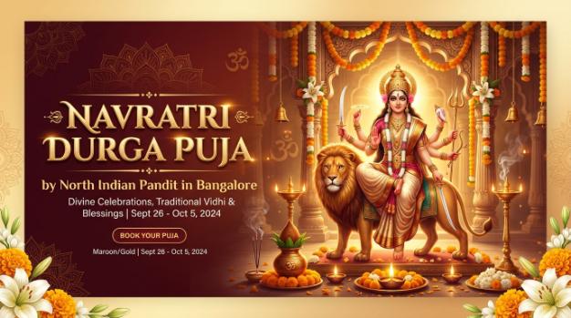 Navratri Durga Puja ceremony in Bangalore